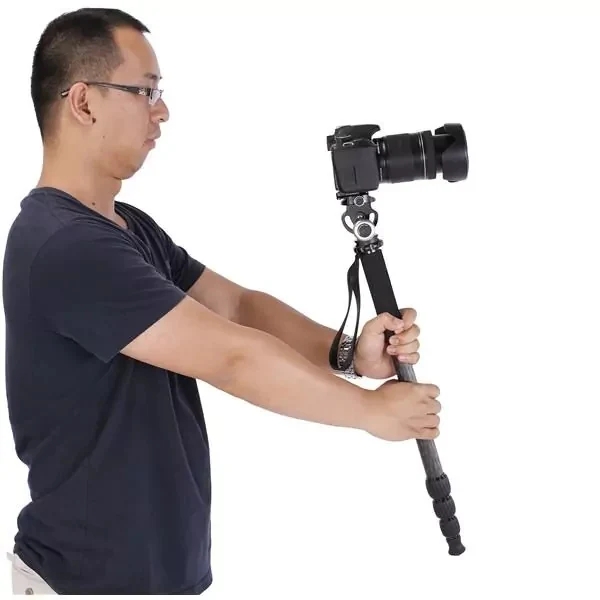 Leofoto MP-285C Carbon Fiber 4 Section Monopod - Max Load 18kg, Max Height 1650mm
