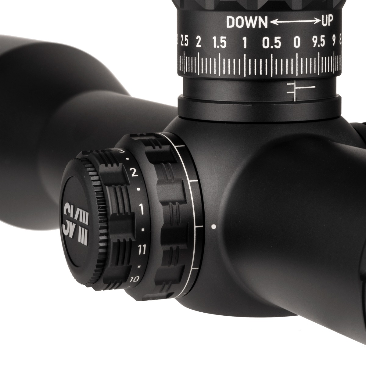 Sightron SVIII ED 5-40X56 FFP Zero Stop 0.1Mrad Illuminated MH-6 Rifle Scope